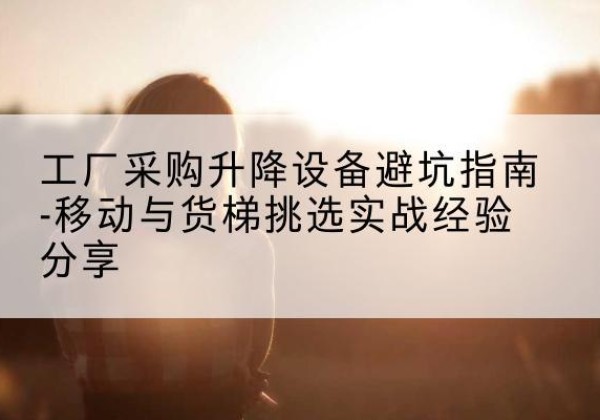 耒阳移动式升降机怎么选-工厂采购升降设备避坑指南-移动与货梯挑选实战经验分享